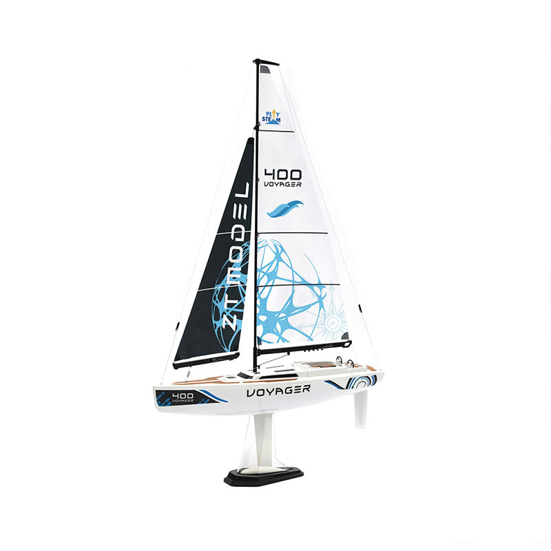 Exiet Voyager 400 RC Motor-Powered Sailboat – Remote Control Racing Boat for Kids